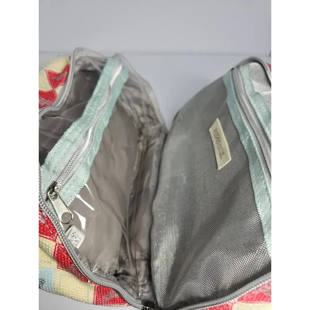 Soap & Glory Argyle Crown Vanity Case Cosmetic Makeup Travel Bag Double Handle